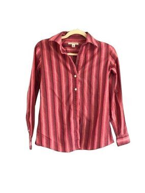 Banana Republic XS Striped Button-Up Long Sleeve Shirt Womens